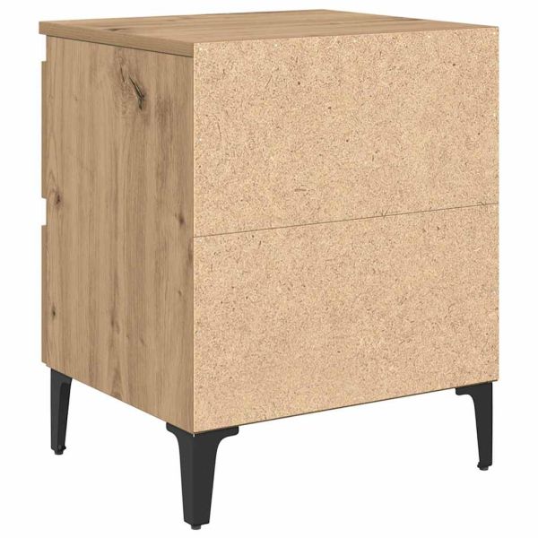 Нощен шкаф 2 pcs дъб артизан 40 x 35 x 50 см Инженерно дърво