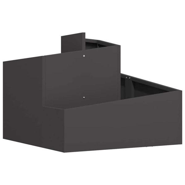 Градинска саксия Черно 60 x 60 x 50 см
