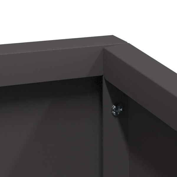 Градинска саксия Черно 60 x 60 x 50 см