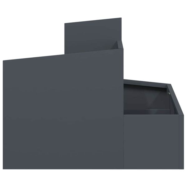 Градинска саксия Антрацит 60 x 60 x 50 см