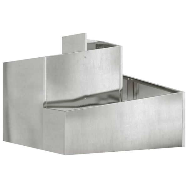 Градинска саксия Сребрист 60 x 60 x 50 см Галванизирана стомана