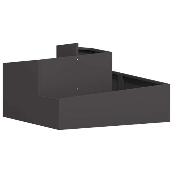 Градинска саксия Черно 80 x 80 x 50 см