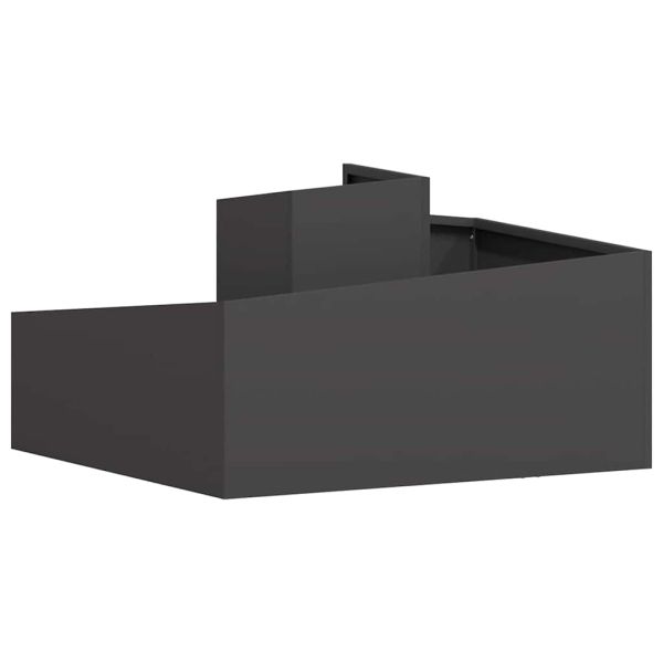 Градинска саксия Черно 80 x 80 x 50 см