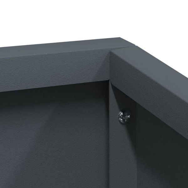 Градинска саксия Антрацит 80 x 80 x 50 см