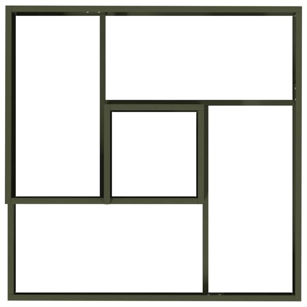 Градинска саксия Маслинено зелено 80 x 80 x 50 см