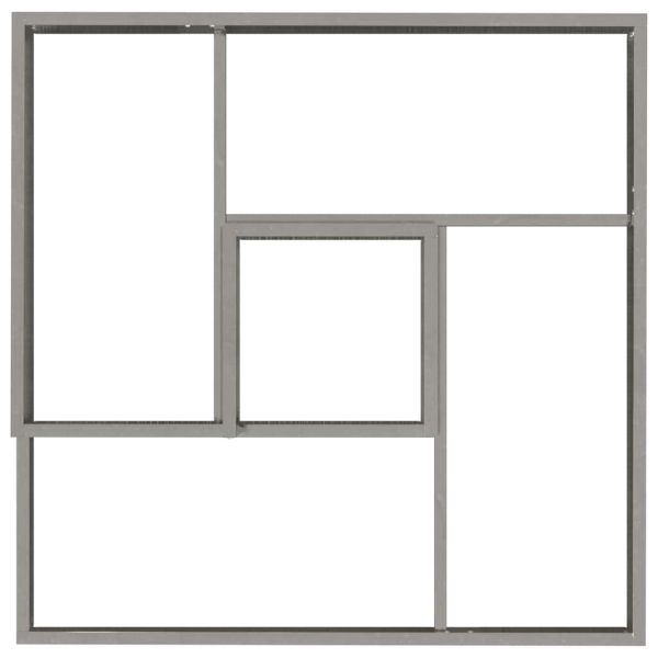 Градинска саксия Сребрист 80 x 80 x 50 см Галванизирана стомана