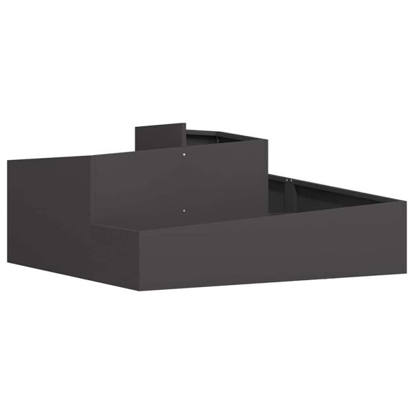 Градинска саксия Черно 100 x 100 x 50 cm