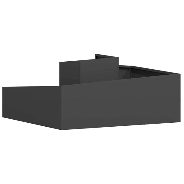 Градинска саксия Черно 100 x 100 x 50 cm