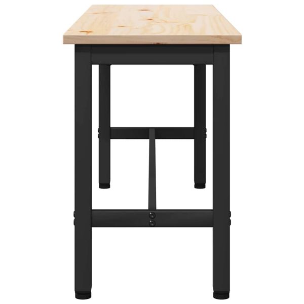 Трапезарни пейки 2 pcs Естествен 100 x 32,5 x 49 см