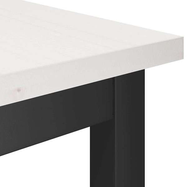 Пейка за хранене 2 pcs Бяло 100 x 32,5 x 49 см