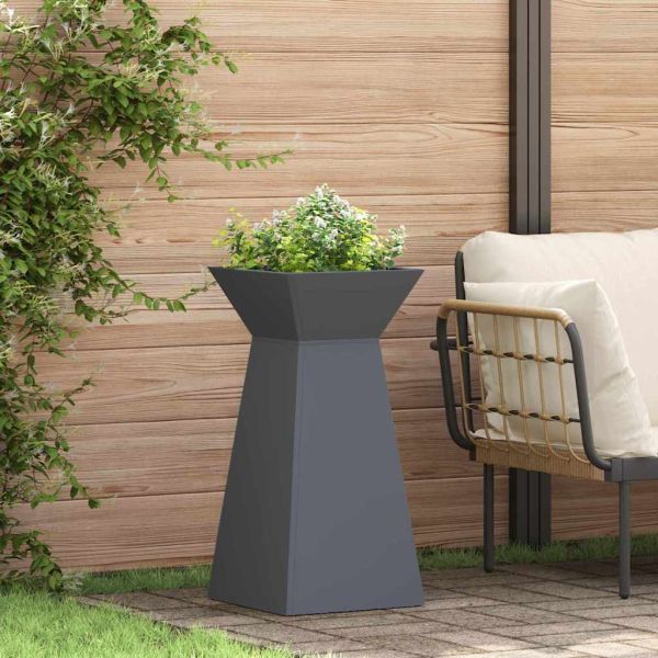 Саксия с колона 2 pcs Антрацит 35 x 35 x 73 см