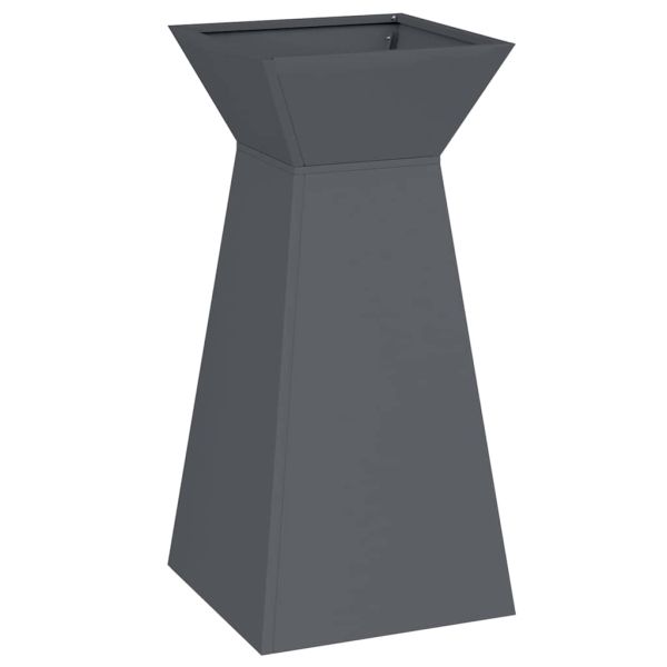 Саксия с колона 2 pcs Антрацит 35 x 35 x 73 см