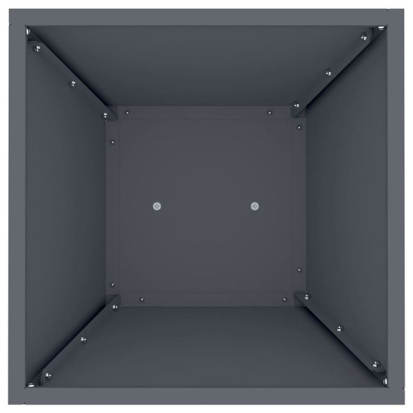 Саксия с колона 2 pcs Антрацит 35 x 35 x 73 см