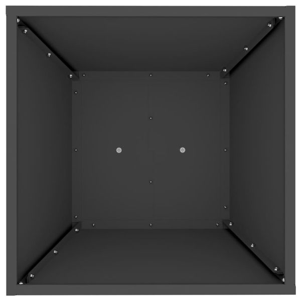 Саксия с колона Черно 40 x 40 x 100 cm