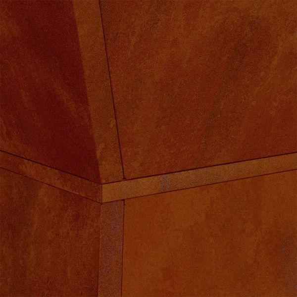 Саксия с колона 2 pcs Сребрист 40 x 40 x 100 cm