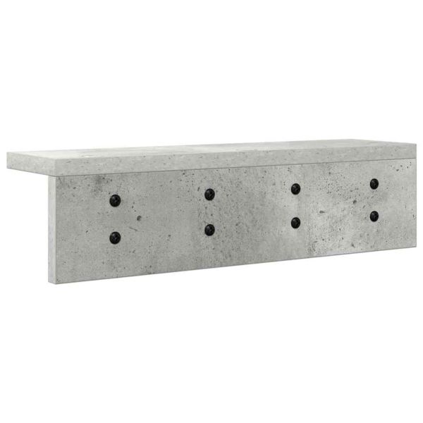 Стенен закачалка за палта Циментено сиво 40 x 10,5 x 10,5 см