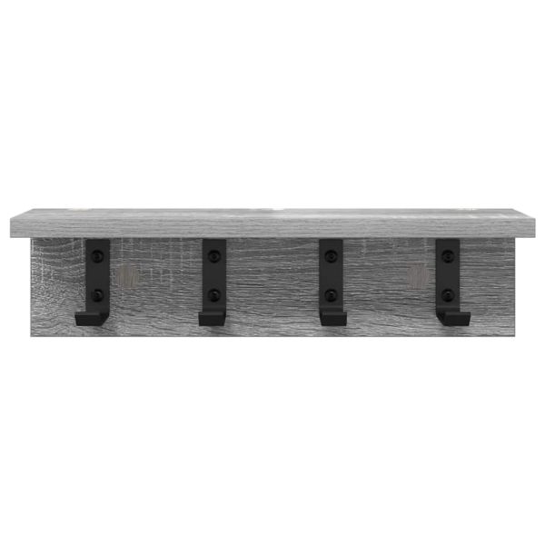 Стенен закачалка за палта Сив Сонома 40 x 10,5 x 10,5 см