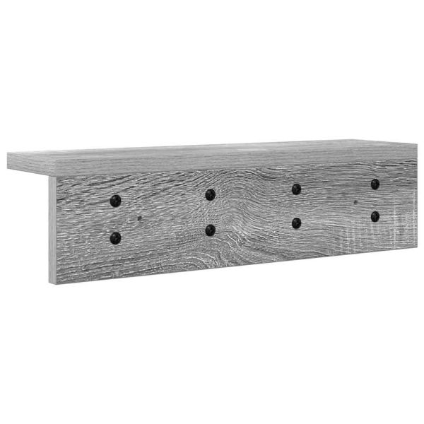 Стенен закачалка за палта Сив Сонома 40 x 10,5 x 10,5 см