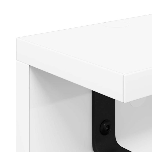 Стенен закачалка за палта Бяло 80 x 10,5 x 10,5 см