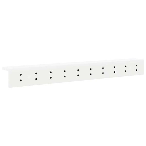 Стенен закачалка за палта Бяло 100 x 10,5 x 10,5 см