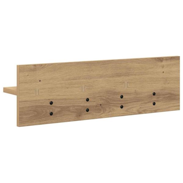 Стенен закачалка за палта Дъб 60 x 10,5 x 18 см Инженерно дърво