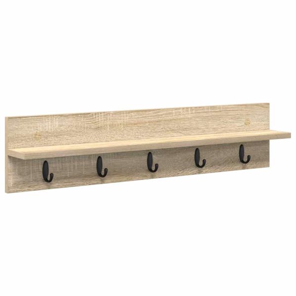 Стенен закачалка за палта Сонома дъб 80 x 10,5 x 18 см