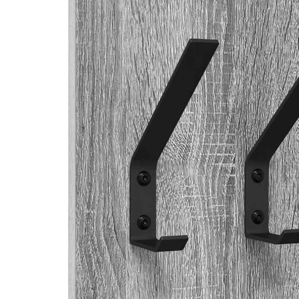 Стенен закачалка за палта Сив Сонома 20 x 1,5 x 100 см