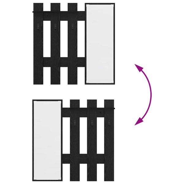 Стенен закачалка за палта Черния дъб 100 x 10 x 100 см