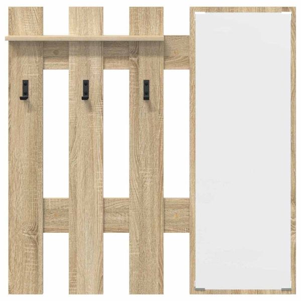 Стенен закачалка за палта Сонома дъб 100 x 10 x 100 см