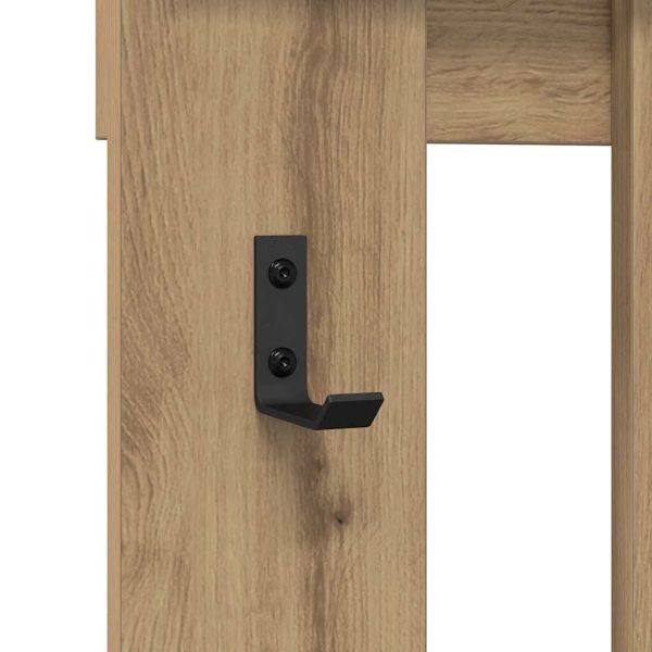 Стенен закачалка за палта Дъб 100 x 10 x 100 см Инженерно дърво