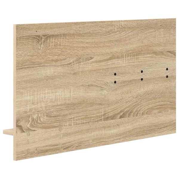 Стенен закачалка за палта с рафт Сонома дъб 90 x 10 x 50 см