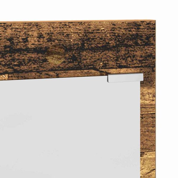 Стенен закачалка за палта с рафт Старо дърво 90 x 10 x 50 см