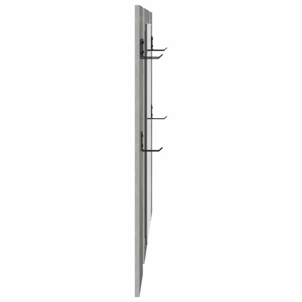 Стенен закачалка за палта Циментено сиво 96 x 1,5 x 90 см