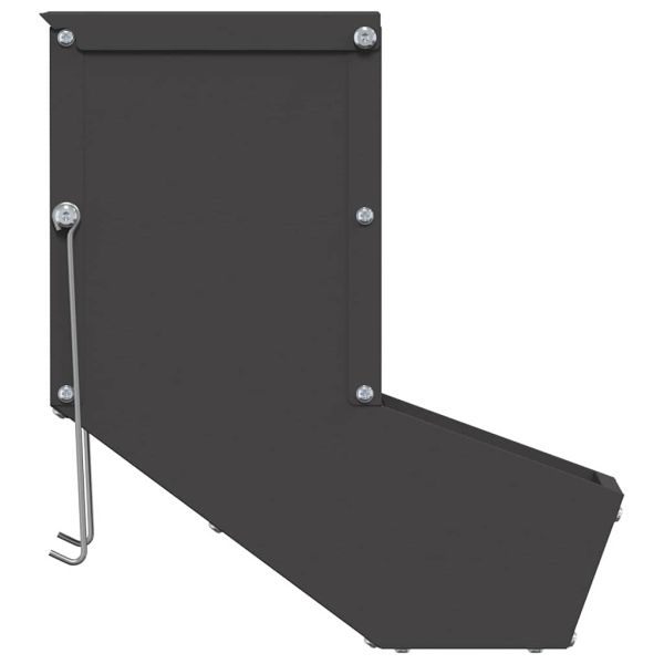 Хранилка за зайци Черно 12,5 x 26 x 28,5 см