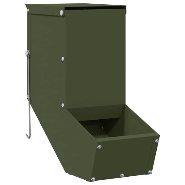 Хранилка за зайци Маслинено зелено 12,5 x 26 x 28,5 см