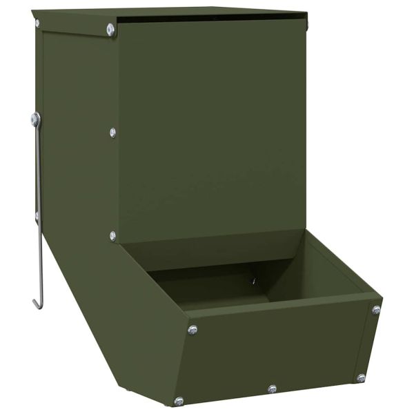 Хранилка за зайци Маслинено зелено 17,5 x 26 x 28,5 см