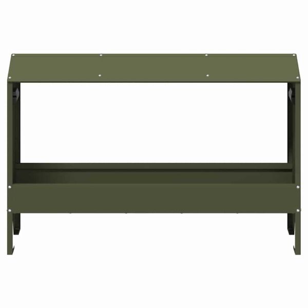 Хранилка за пилета Маслинено зелено 81 x 32 x 53,5 см