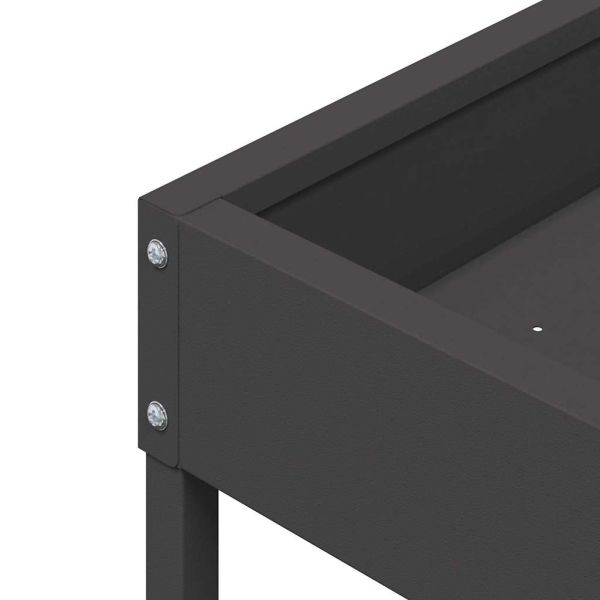Хранилка за птици Черно 80 x 28 x 13.5 см