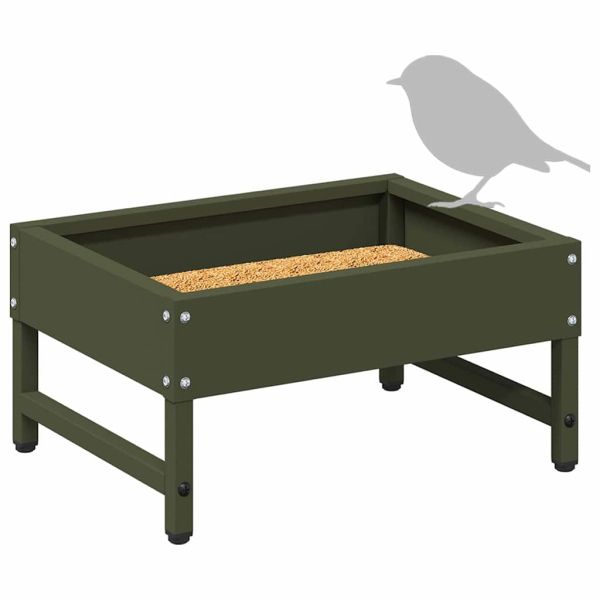 Хранилка за птици Маслинено зелено 80 x 28 x 13.5 см