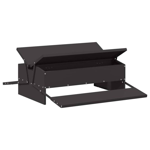 Кокошка Т ределна хранилка Черно 75 x 53 x 20,5 см