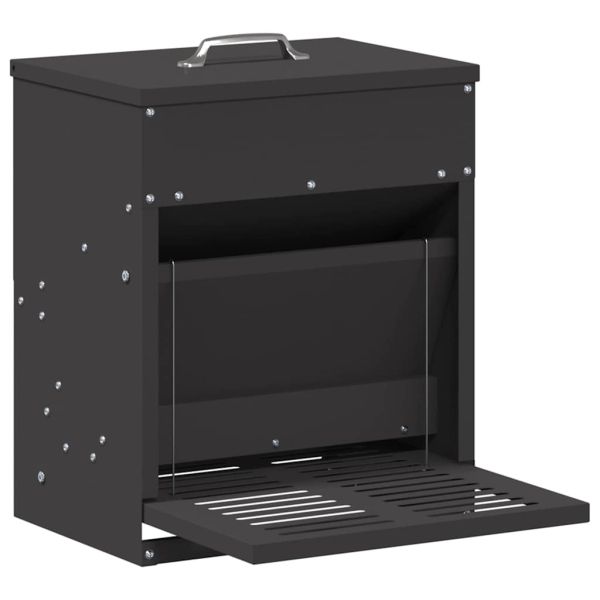 Кокошка Т ределна хранилка Черно 33 x 42 x 40 см