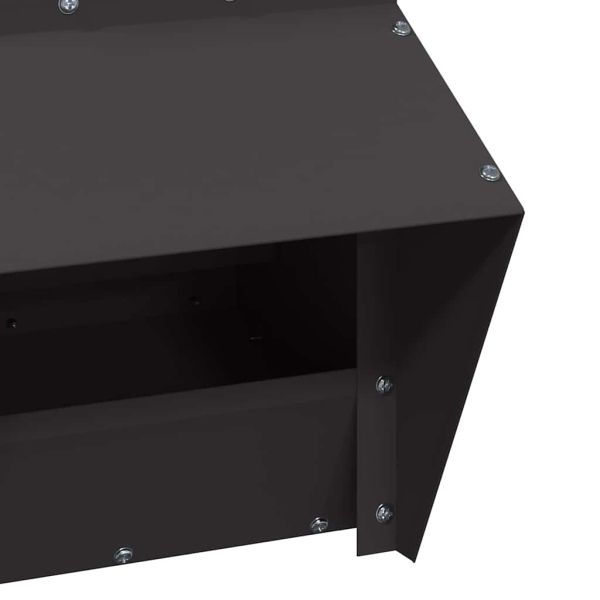 Кокошарник Черно 20 x 25 x 35 см Студено валцована стомана