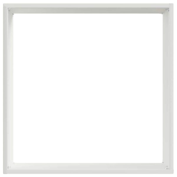 Ограда за трева 6 pcs Бяло 40 x 40 x 13 cm Стомана