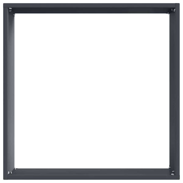 Ограда за трева 6 pcs Антрацит 40 x 40 x 13 cm Стомана