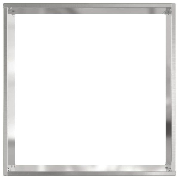 Ограда за трева 6 pcs Сребрист 40 x 40 x 13 cm