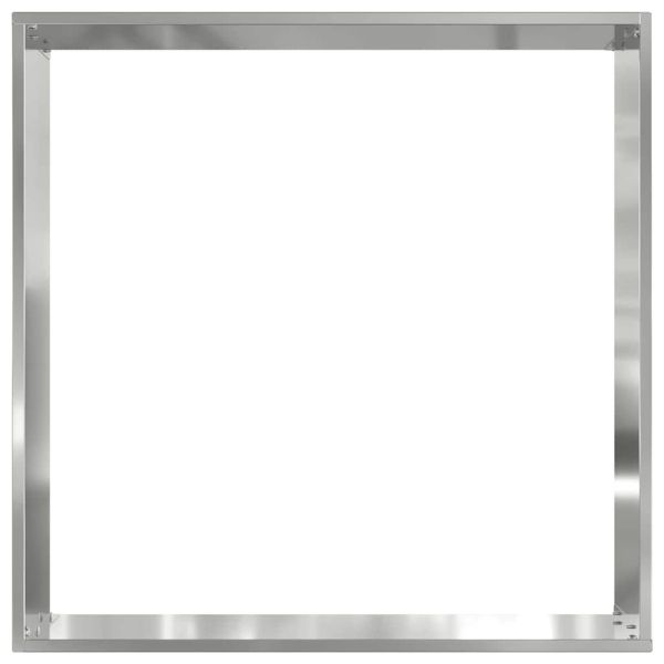 Ограда за трева 6 pcs Сребрист 40 x 40 x 13 cm