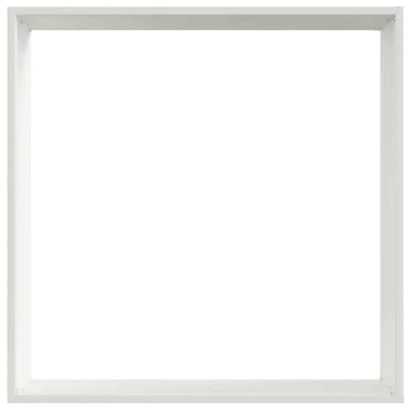 Ограда за трева 6 pcs Бяло 50 x 50 x 13 см Стомана
