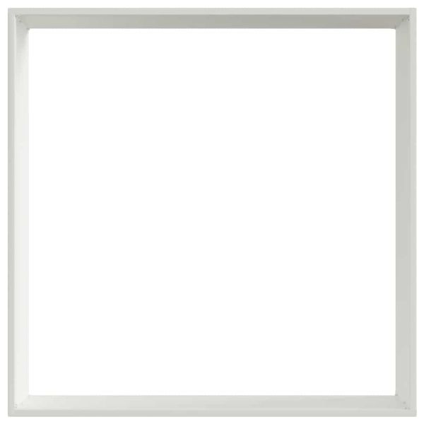 Ограда за трева Бяло 60 x 60 x 13 см Стомана