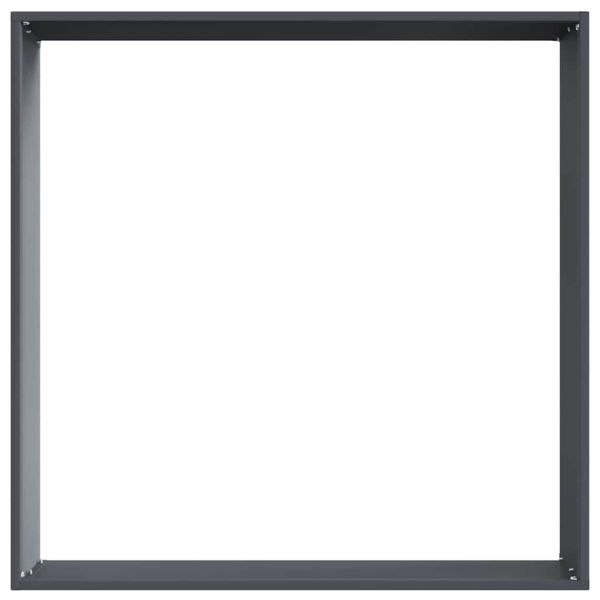 Ограда за трева 6 pcs Антрацит 60 x 60 x 13 см Стомана