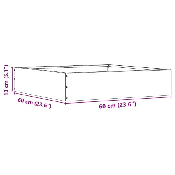 Ограда за трева 6 pcs Антрацит 60 x 60 x 13 см Стомана